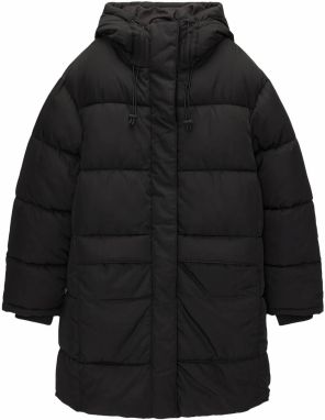 Pull&Bear Zimný kabát  čierna