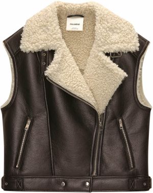 Pull&Bear Vesta  béžová / čokoládová