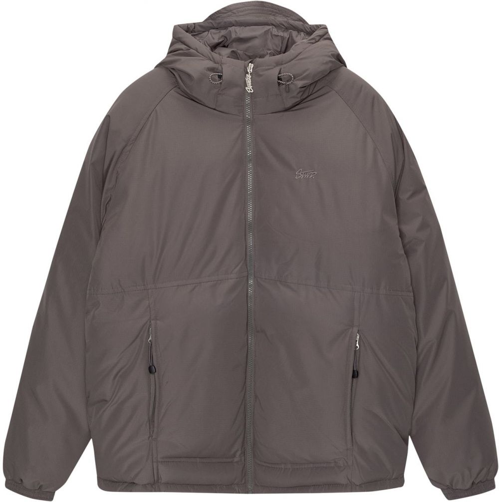 Pull&Bear Prechodná bunda  tmavosivá