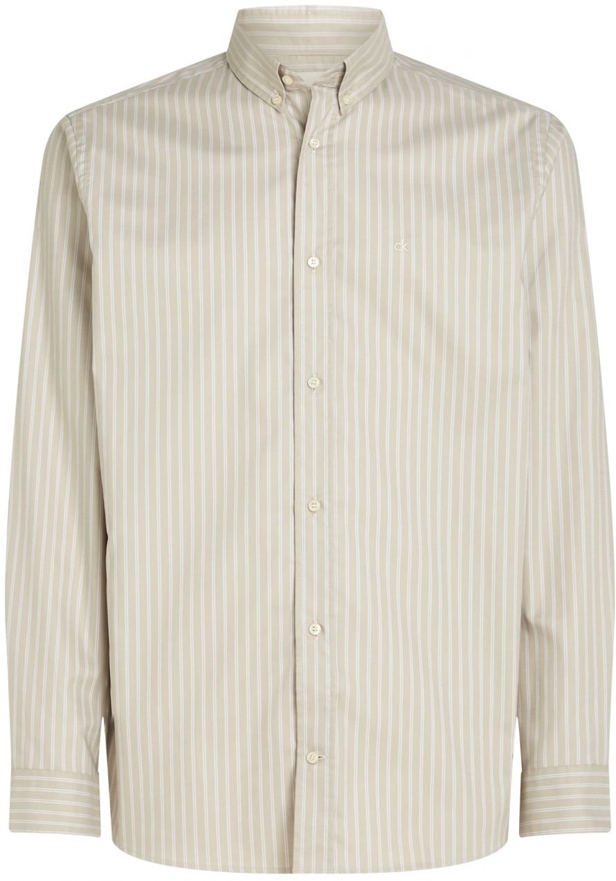 Calvin Klein Košeľa  kaki / biela