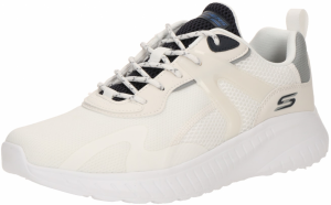 SKECHERS Nízke tenisky  sivá / čierna / biela