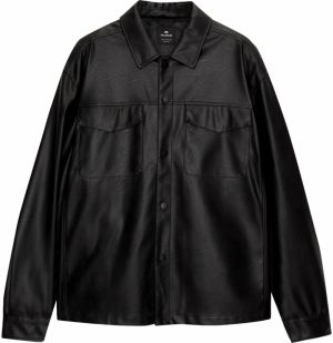 Pull&Bear Prechodná bunda  čierna