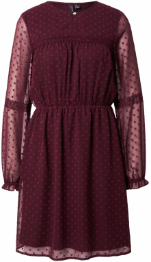 VERO MODA Šaty 'VMLIZA'  vínovo červená