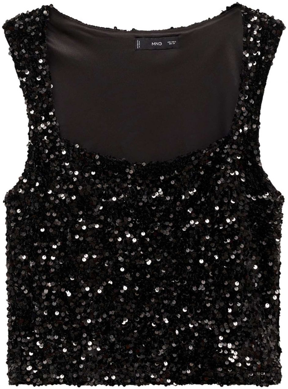 MANGO Top 'XSAGI'  čierna