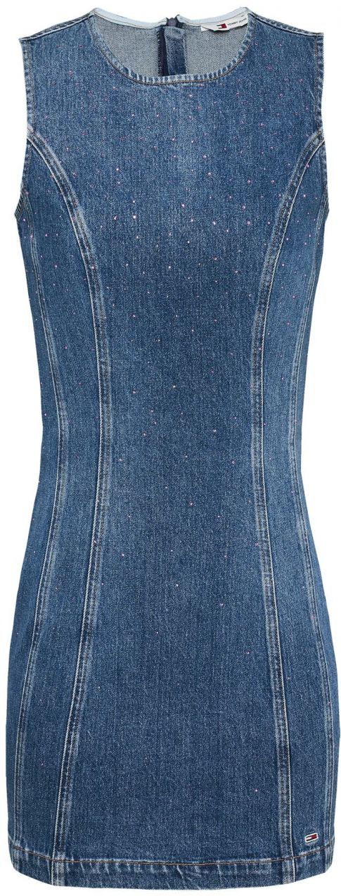 Tommy Jeans Šaty  modrá denim