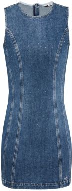 Tommy Jeans Šaty  modrá denim