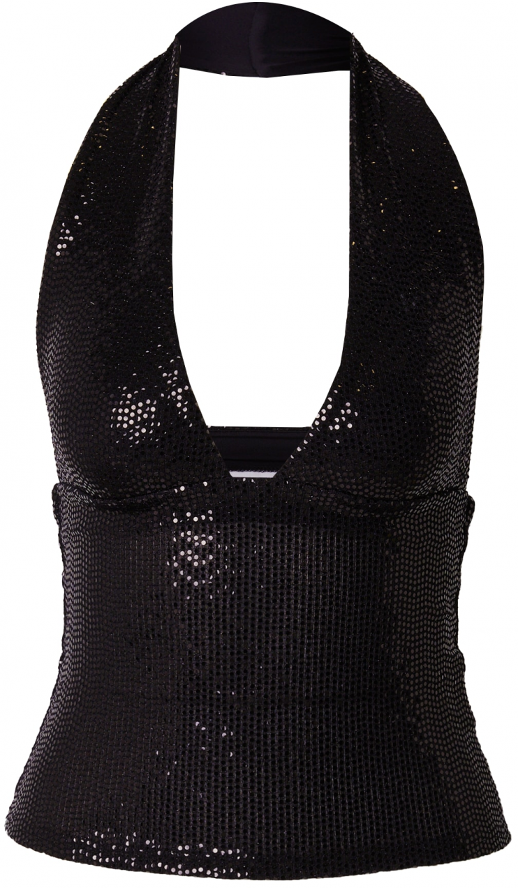 WEEKDAY Top 'Aline'  čierna