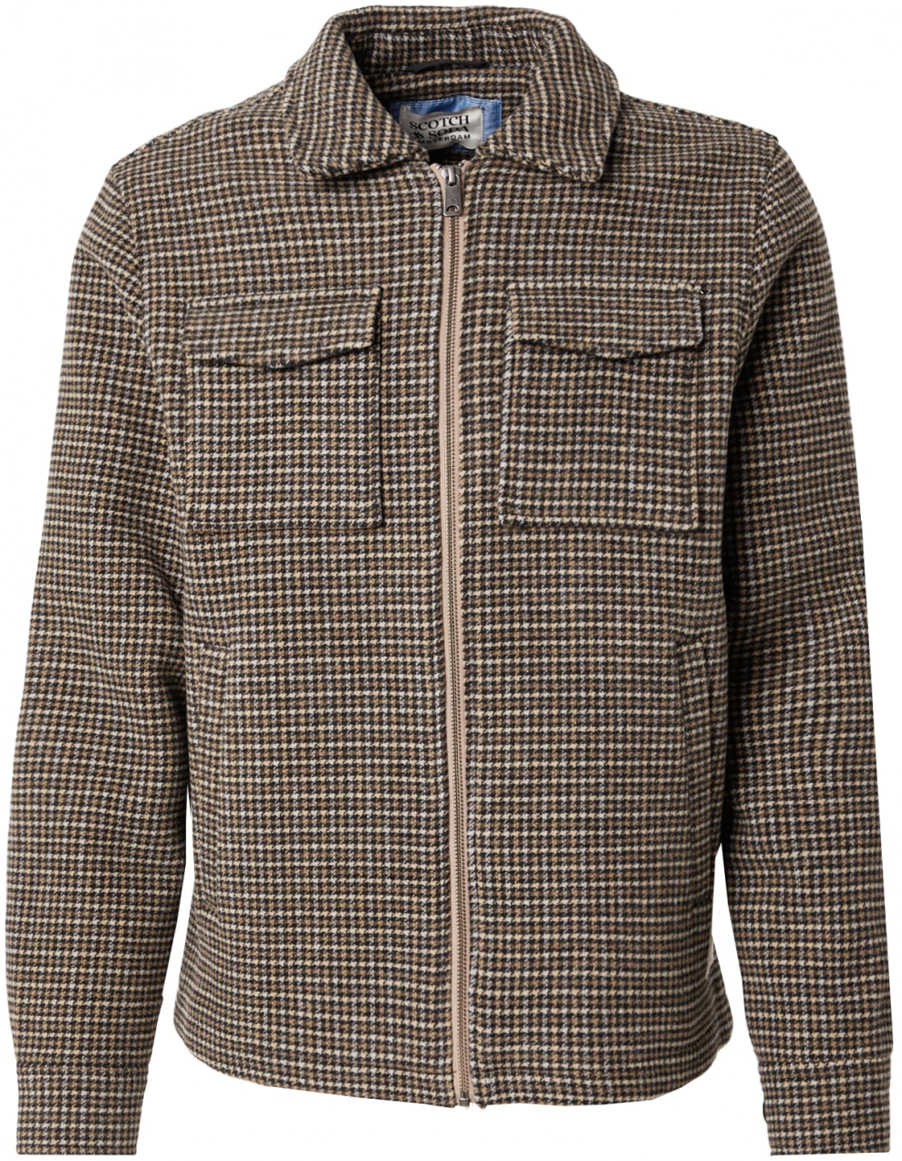 SCOTCH & SODA Prechodná bunda  hnedá / svetlohnedá / čierna