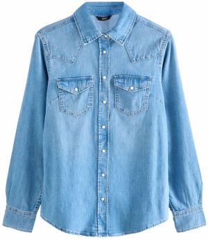 Next Blúzka  modrá denim