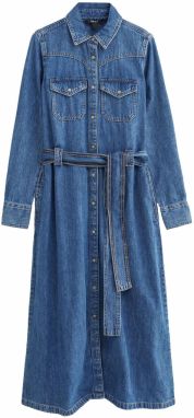 Next Košeľové šaty  modrá denim