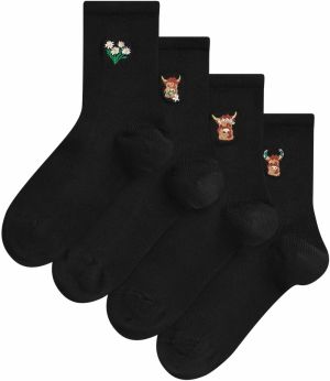 Next Ponožky  zmiešané farby / čierna