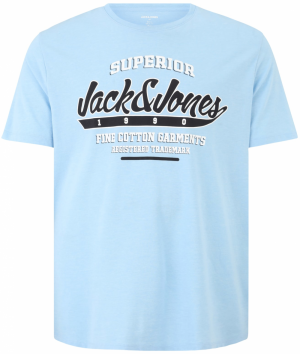 Jack & Jones Plus Tričko  tmavomodrá / svetlomodrá / biela