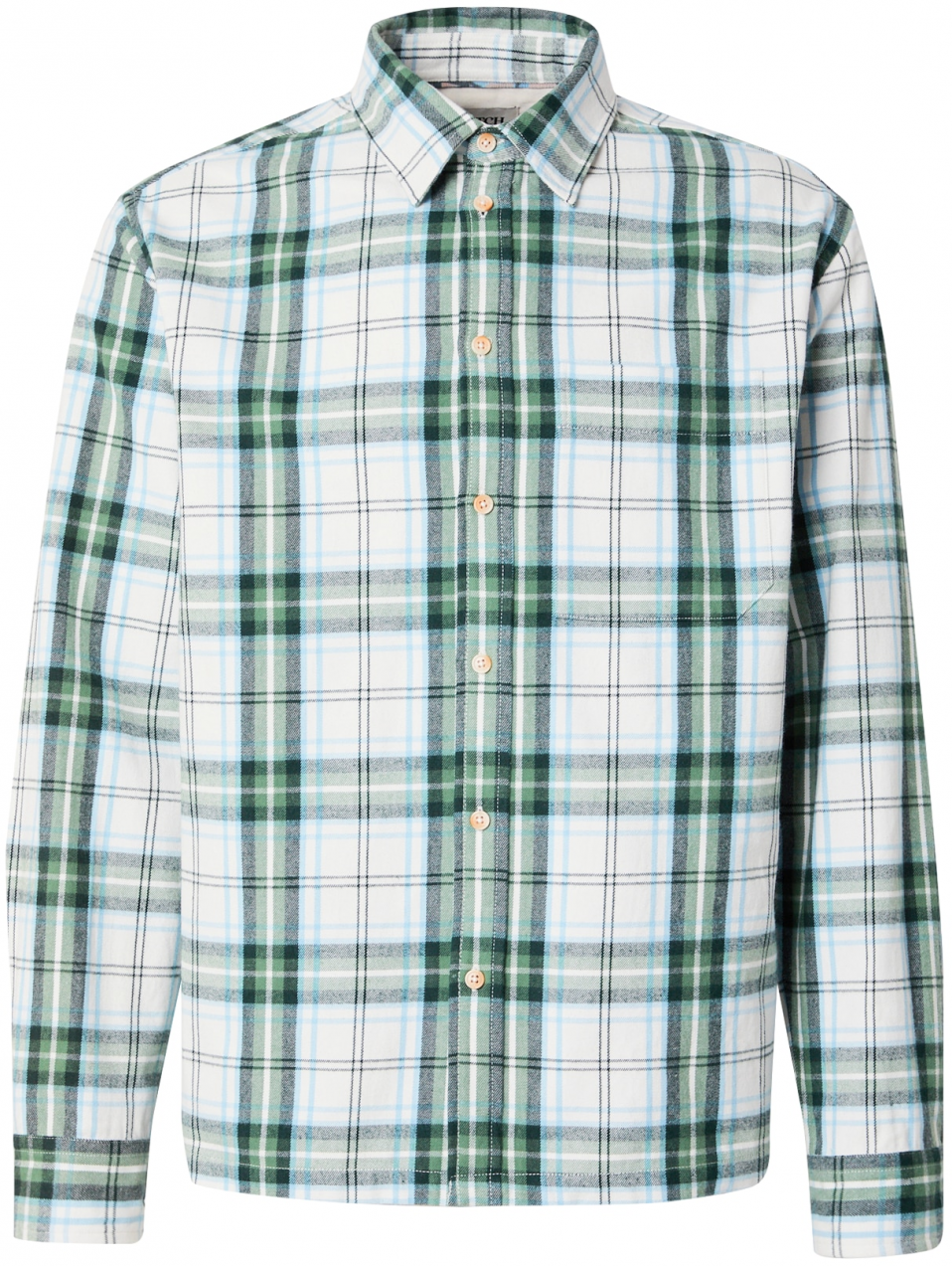 SCOTCH & SODA Košeľa  svetlomodrá / zelená / tmavozelená / biela