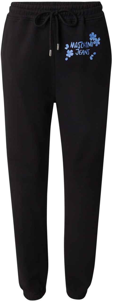 Moschino Jeans Nohavice  azúrová / čierna