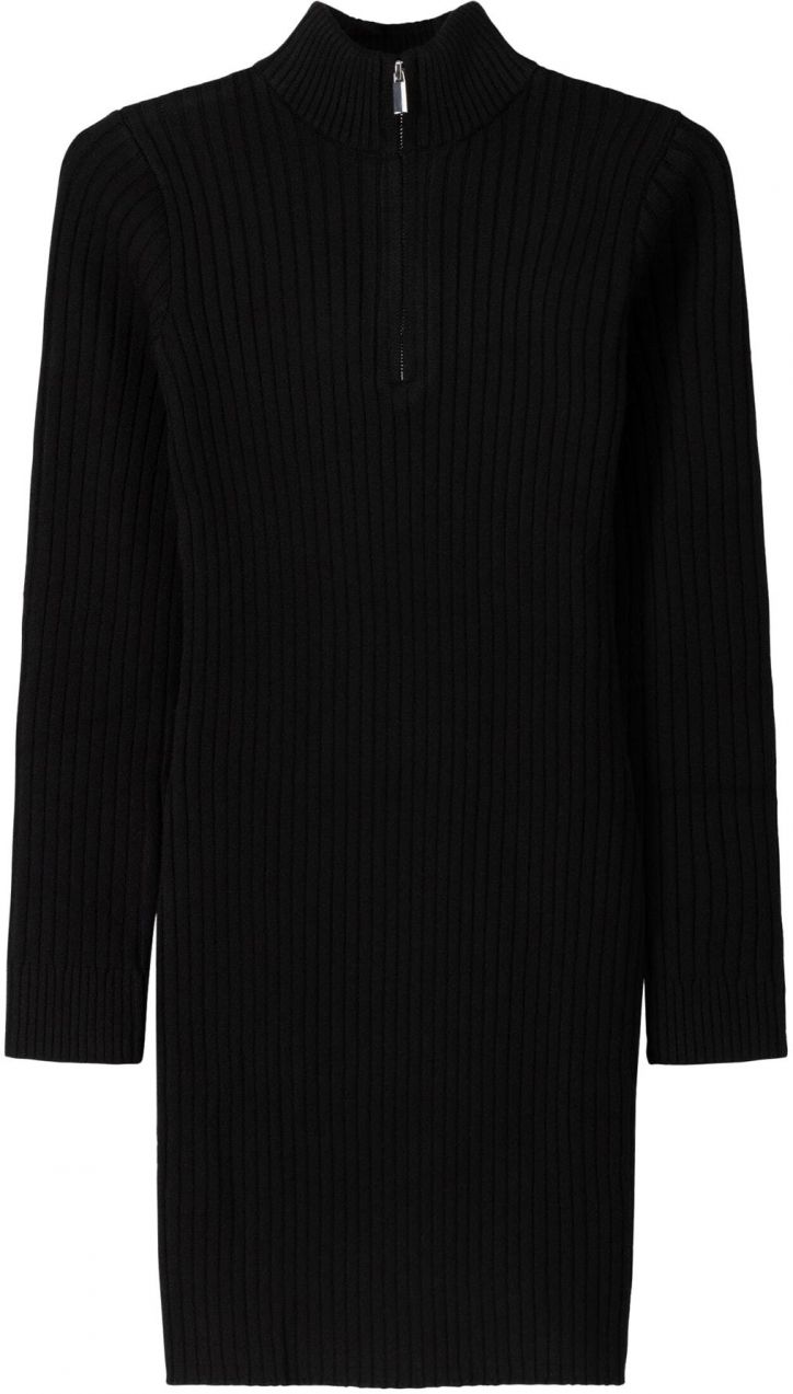 Bershka Pletené šaty  čierna