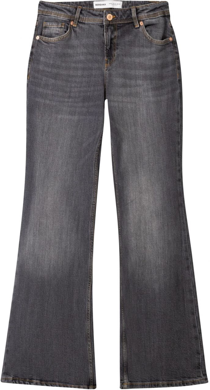 Bershka Džínsy  sivý denim