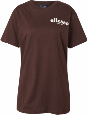 ELLESSE Tričko 'Galao'  hnedá / biela