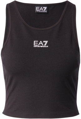 EA7 Emporio Armani Top 'ESSENTIAL'  čierna / biela