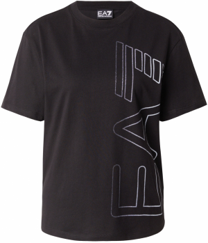 EA7 Emporio Armani Tričko  čierna / biela