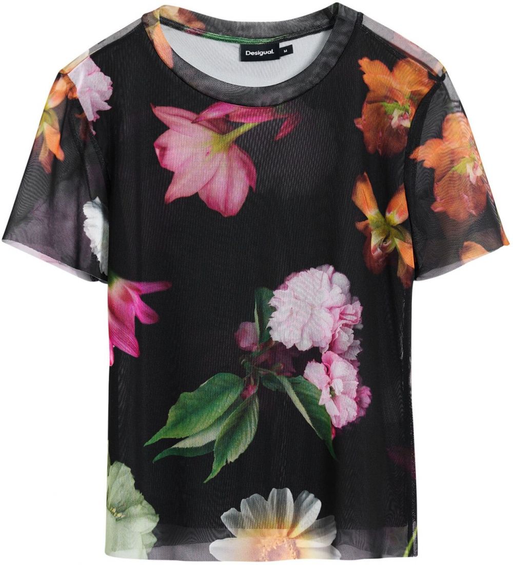 Desigual Tričko  zmiešané farby / čierna
