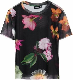 Desigual Tričko  zmiešané farby / čierna