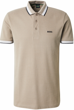 BOSS Tričko 'Paddy'  kaki / čierna / biela