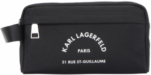 Karl Lagerfeld Toaletná taška  čierna / biela