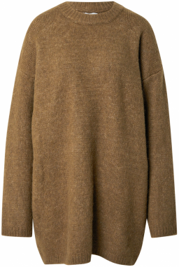 TOPSHOP Pletené šaty  olivová