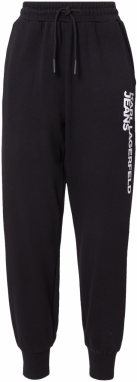 KARL LAGERFELD JEANS Nohavice  čierna / biela