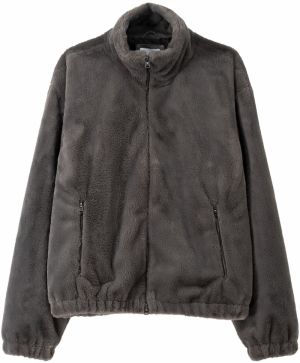 Bershka Prechodná bunda  tmavosivá