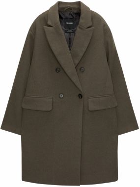 Pull&Bear Prechodný kabát  kaki