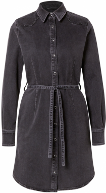 MUSTANG Košeľové šaty 'Ravenna'  čierny denim
