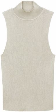 MANGO Top 'TYRA'  strieborná