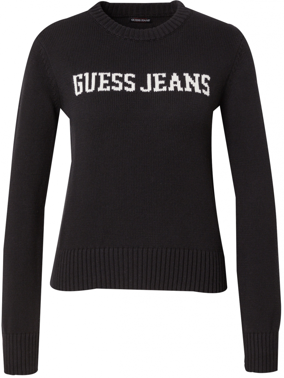 GUESS JEANS Sveter  čierna / biela