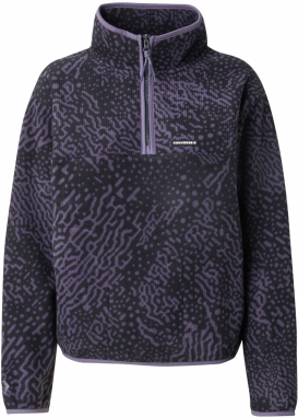 CONVERSE Sveter 'POLAR POPOVER'  fialová / čierna