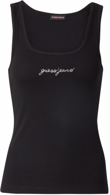 GUESS JEANS Top  čierna / biela