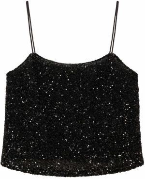 MANGO Top 'XLENJU'  čierna
