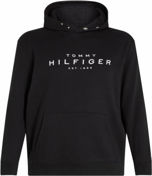 Tommy Hilfiger Big & Tall Mikina  čierna / biela