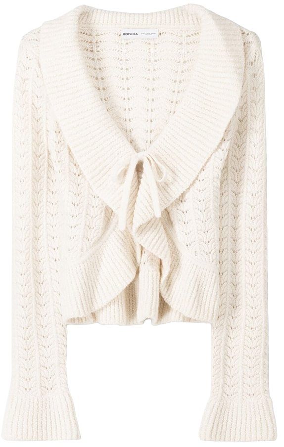 Bershka Kardigán  nebielená
