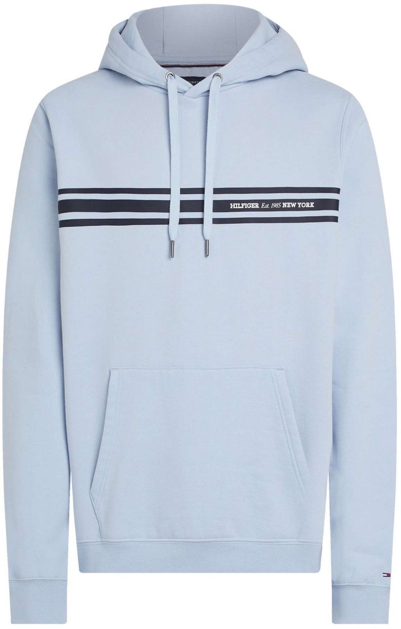 TOMMY HILFIGER Mikina  námornícka modrá / svetlomodrá / biela