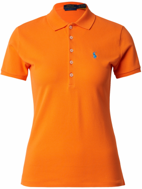 Polo Ralph Lauren Tričko 'JULIE'  svetlomodrá / neónovo oranžová