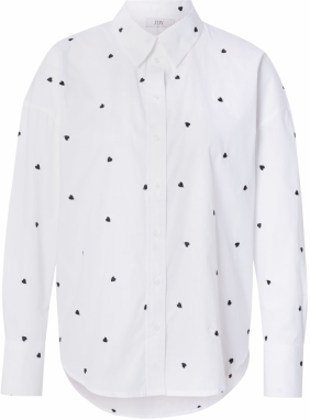 JDY Blúzka  čierna / biela