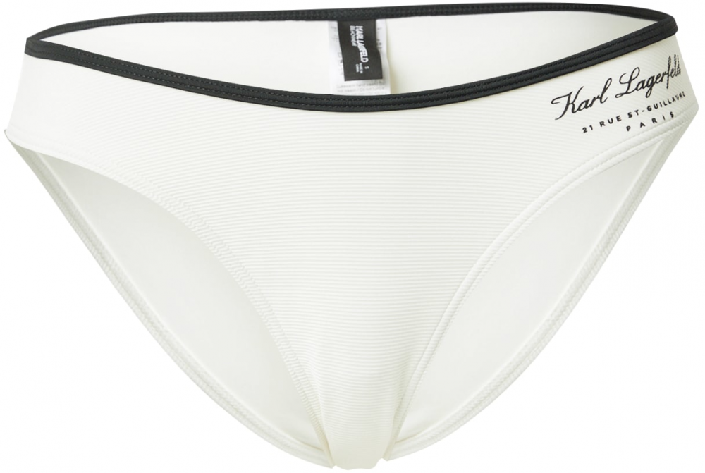 Karl Lagerfeld Bikinové nohavičky 'Hotel Karl'  krémová / čierna