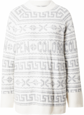 Abercrombie & Fitch Sveter  sivá / biela