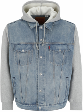 Levi's® Big & Tall Prechodná bunda 'CANDY'  modrá denim / sivá melírovaná