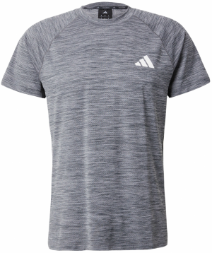 ADIDAS PERFORMANCE Funkčné tričko 'GYM+'  sivá / biela
