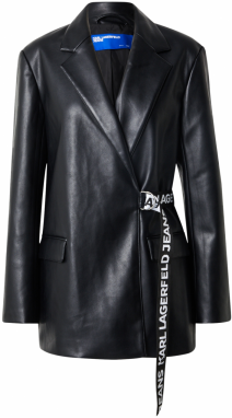 KARL LAGERFELD JEANS Blejzer  čierna / biela
