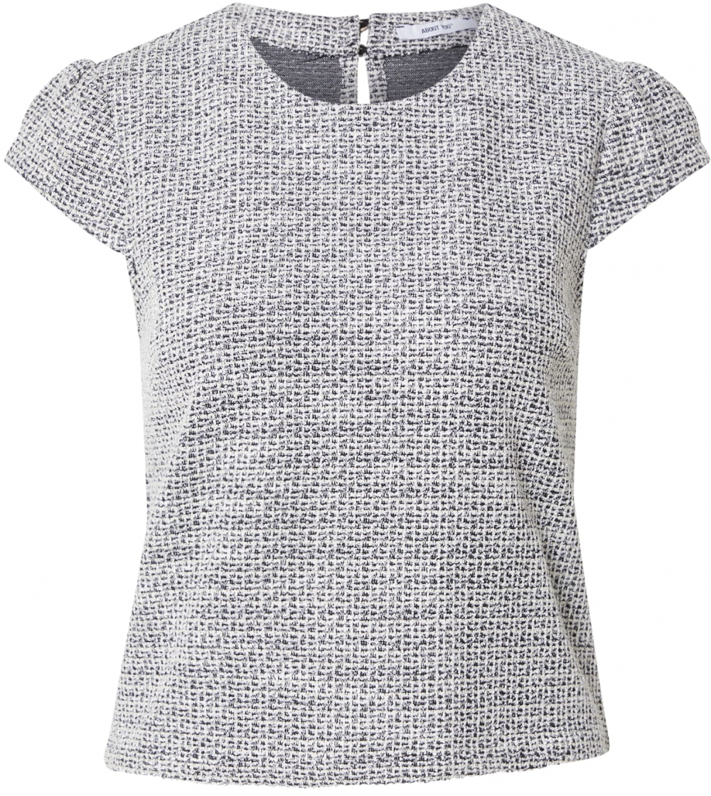 ABOUT YOU Tričko 'Selma'  čierna / strieborná / biela