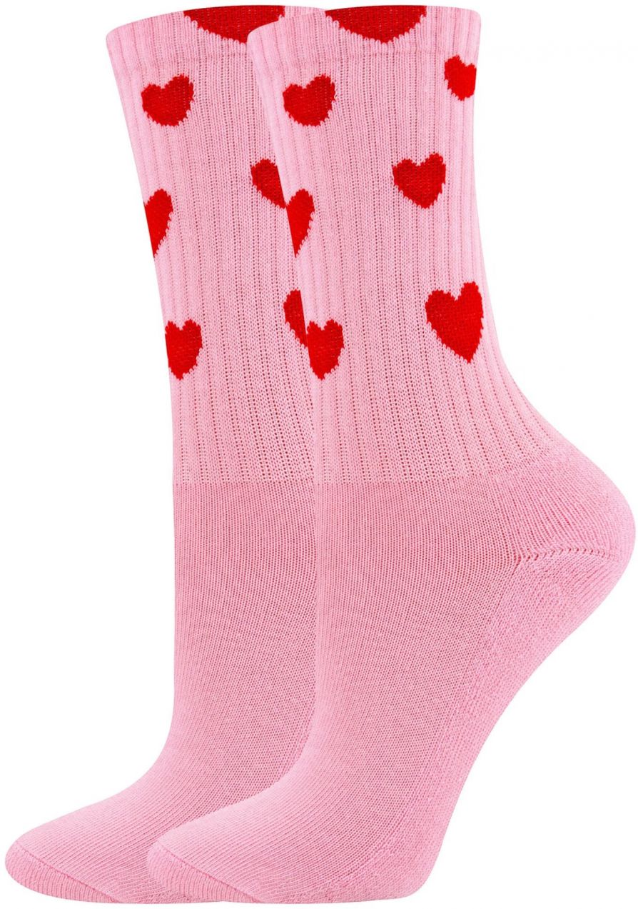 EWERS Ponožky 'Hearts'  ružová / červeno-fialová