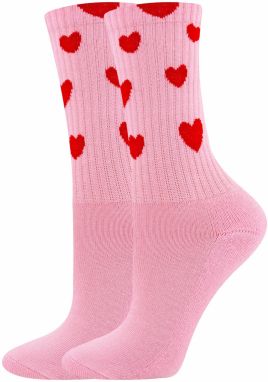EWERS Ponožky 'Hearts'  ružová / červeno-fialová